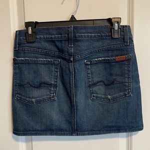 7 for all mankind Jean skirt